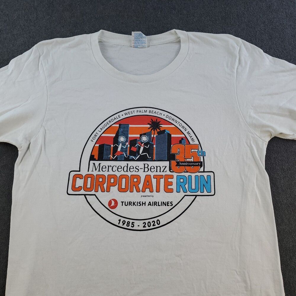 Mercedes-Benz Corporate Run T-Shirt  Size Medium White